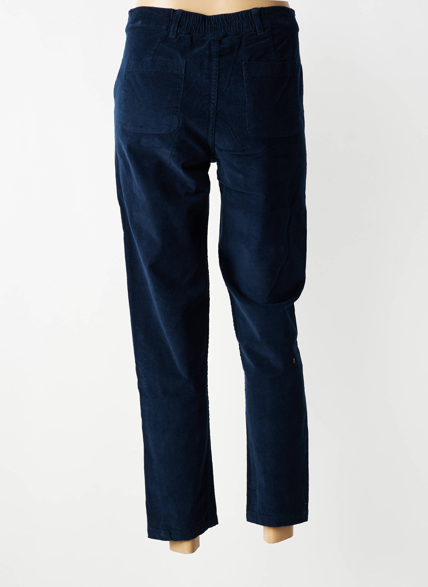 Pantalon slim taille élastique taille normale bleu LILY & ME femme