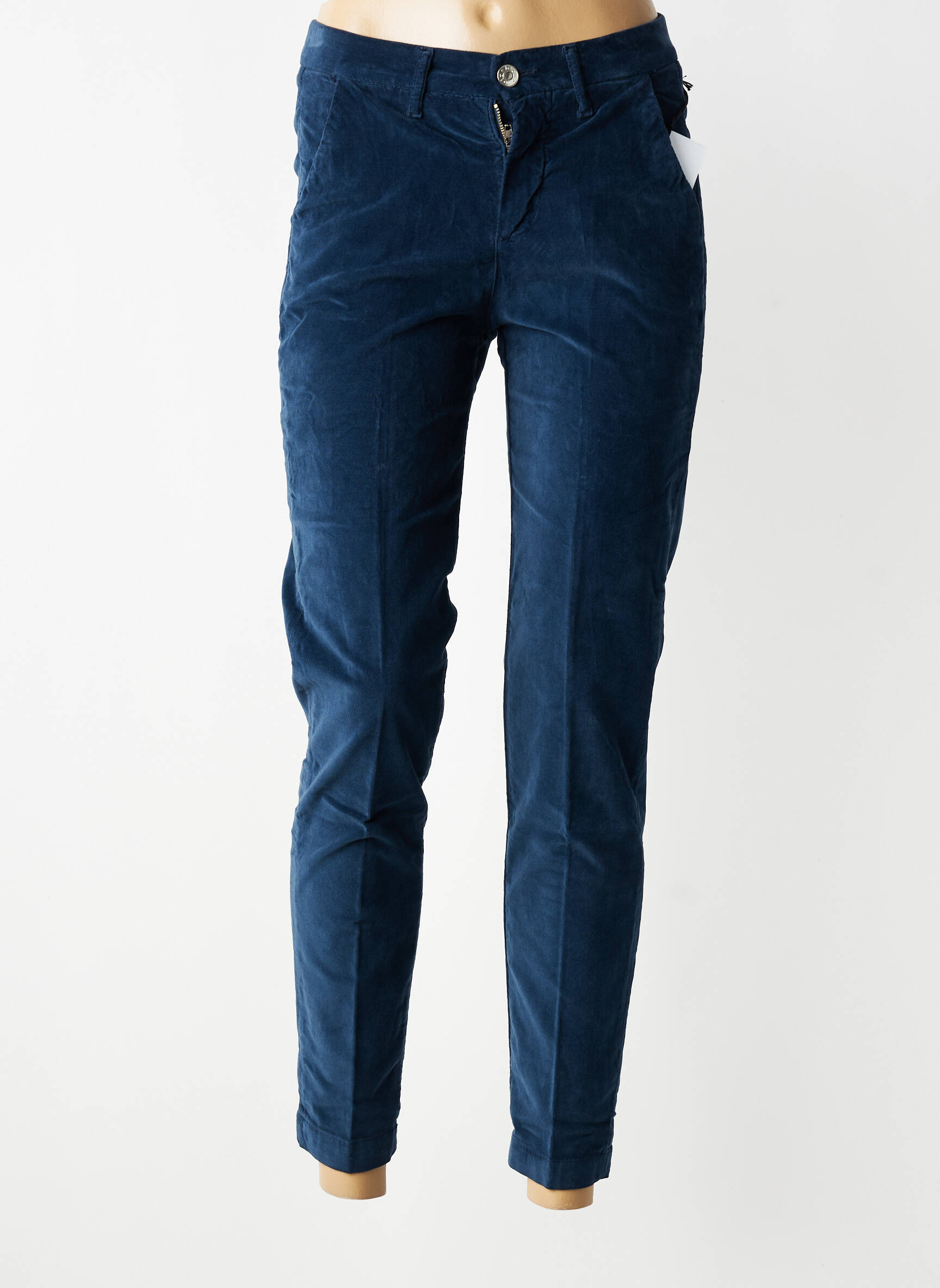 Pantalon slim stretch taille normale bleu NOIR'N'BLEU femme