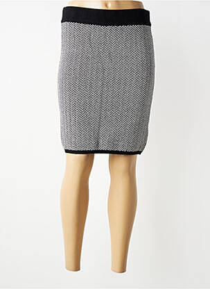 Jupe mi-longue stretch noir LILI SIDONIO femme