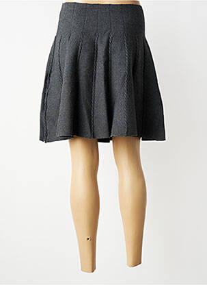 Jupe mi-longue stretch gris LILI SIDONIO femme