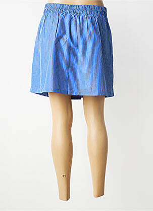 Jupe courte taille élastique bleu MOLLY BRACKEN femme