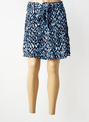 Jupe courte taille élastique bleu MOLLY BRACKEN femme