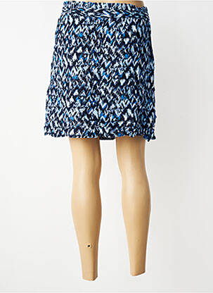 Jupe courte taille élastique bleu MOLLY BRACKEN femme