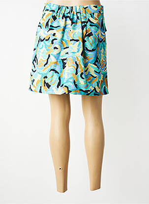 Jupe courte taille élastique bleu LILI SIDONIO femme