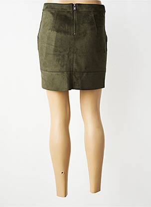 Jupe courte taille haute vert ONLY femme