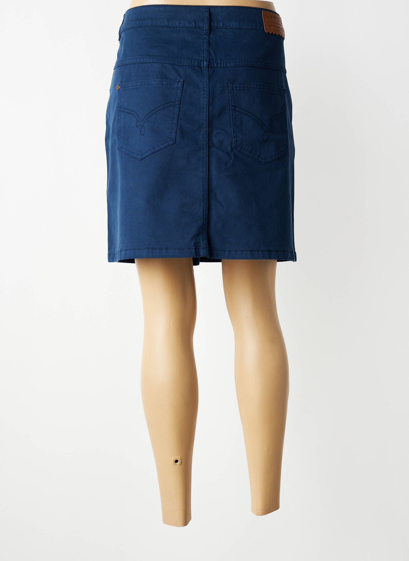 Jupe courte taille normale bleu BLUTSGESCHWISTER femme