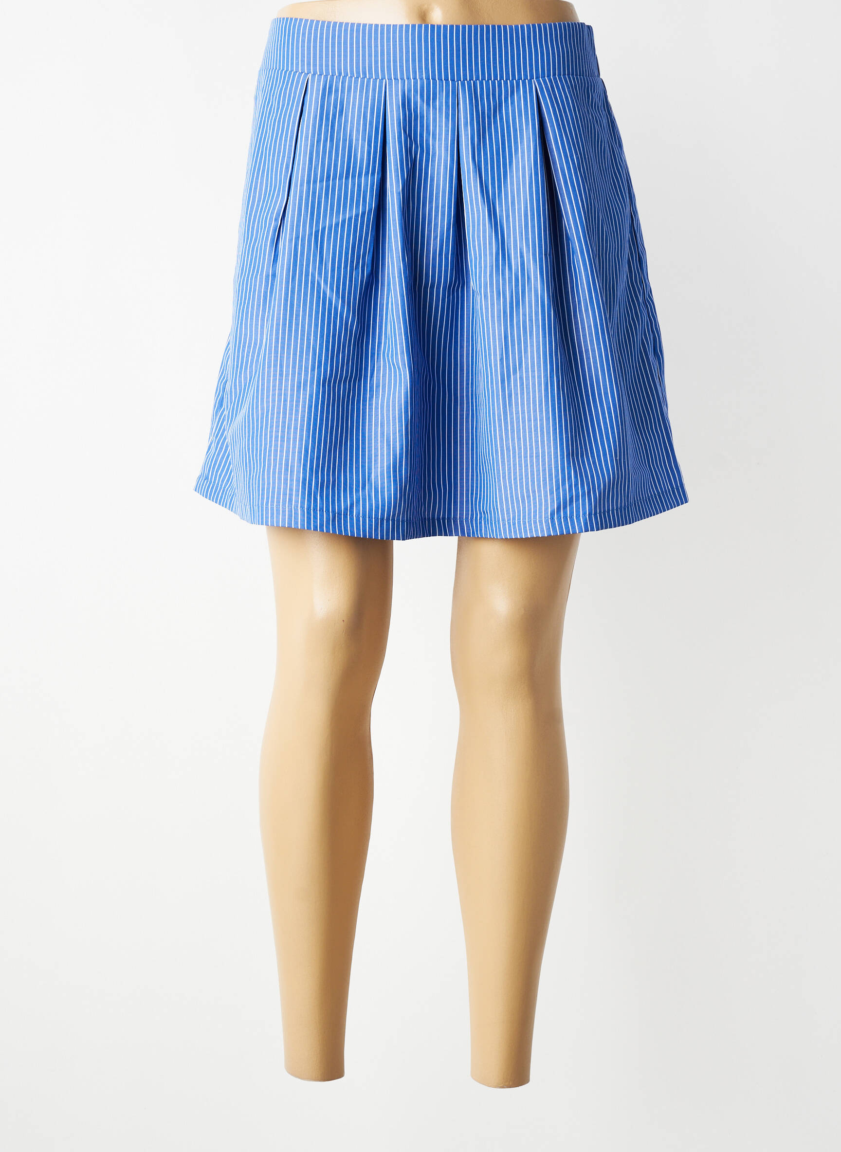 Jupe courte taille élastique bleu MOLLY BRACKEN femme