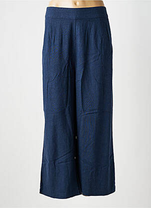 Pantalon large poches taille normale bleu LILY & ME femme