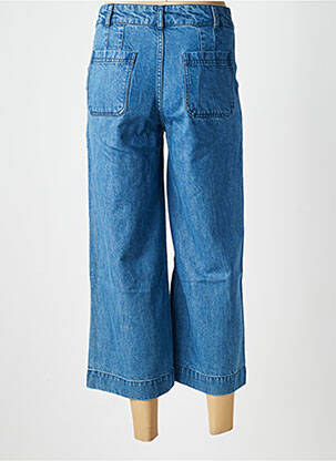 Pantacourt coupe droite taille normale bleu LILY & ME femme