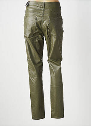 Pantalon slim tissage enduit taille normale vert TIFFOSI femme