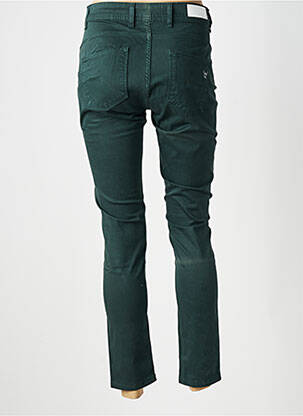 Pantalon slim tissage popeline taille normale vert NOIR'N'BLEU femme