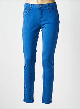 Pantalon slim stretch taille normale bleu C'EST BEAU LA VIE femme