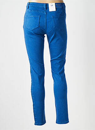 Pantalon slim stretch taille normale bleu C'EST BEAU LA VIE femme