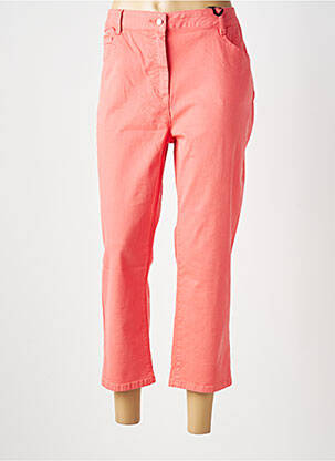 Pantacourt coupe droite taille normale orange JULIE GUERLANDE femme