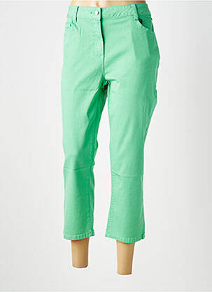 Pantacourt coupe droite taille normale vert JULIE GUERLANDE femme