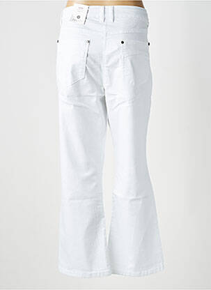 Pantalon droit stretch taille normale blanc ZHENZI femme