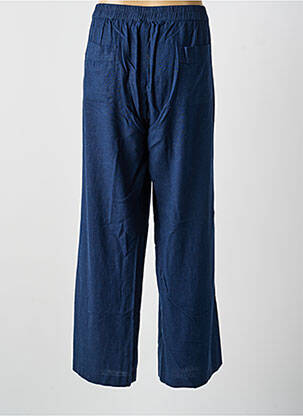 Pantalon large poches taille normale bleu LILY & ME femme