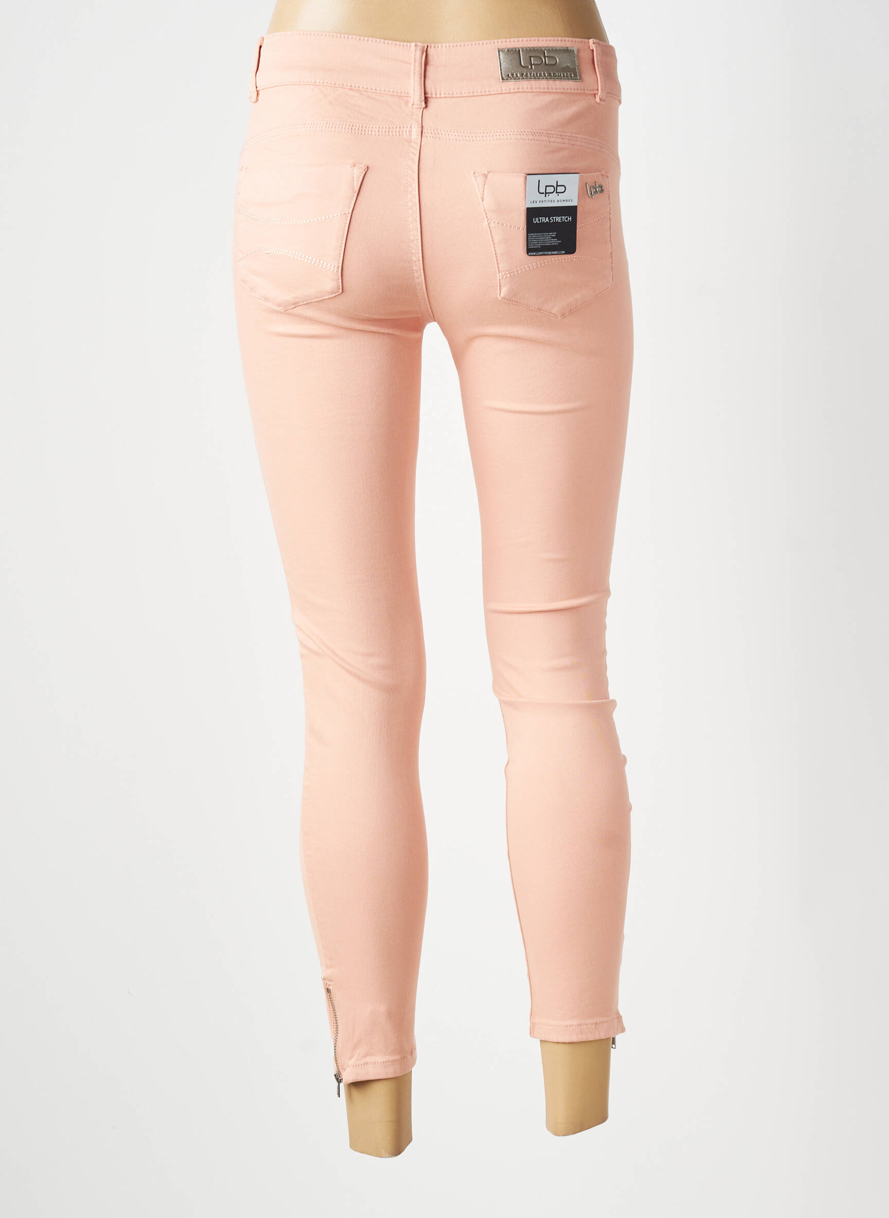 Jeans skinny taille normale taille normale rose LPB LES PETITES BOMBES  femme