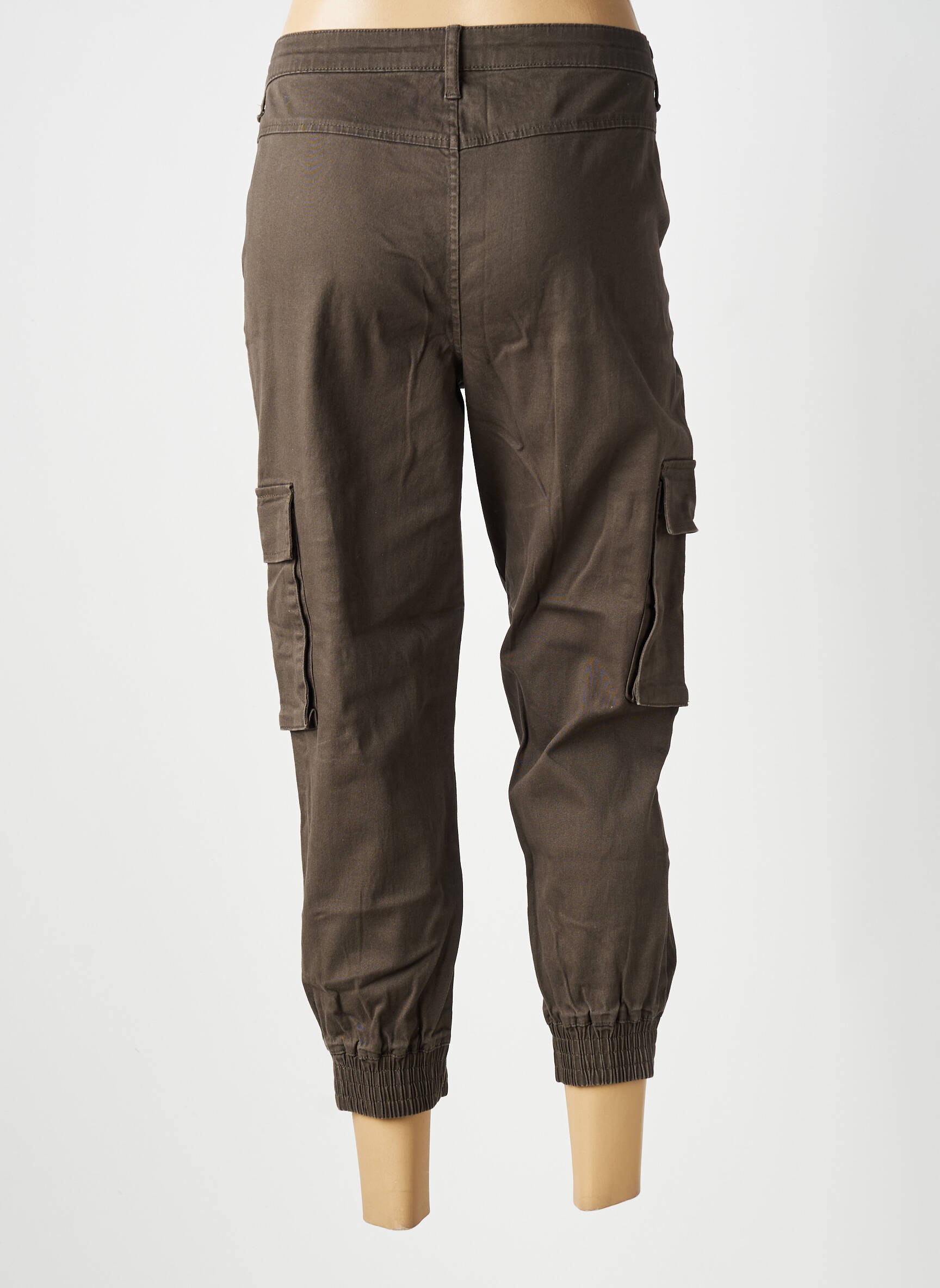 Pantalon cargo taille normale taille normale vert ONLY femme