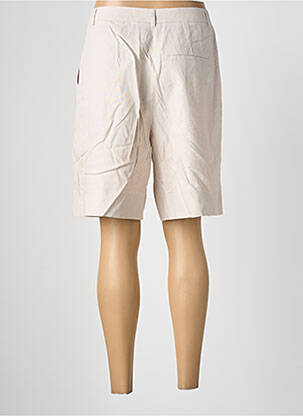 Bermuda taille haute taille haute beige PIECES femme