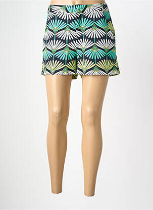 Short fermeture zippée sous rabat avec crochet taille normale vert MOLLY BRACKEN femme