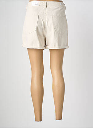 Short tissage denim taille normale beige ONLY femme