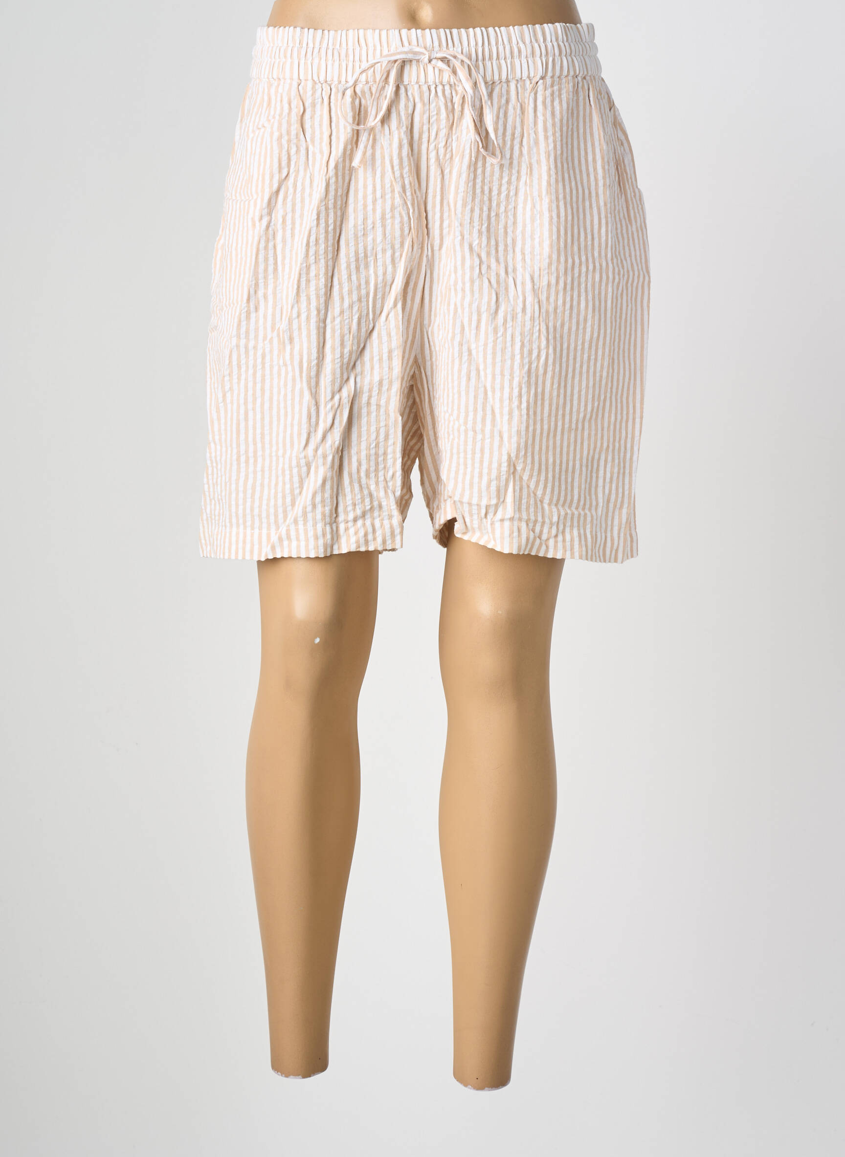 Short taille normale taille normale beige PIECES femme