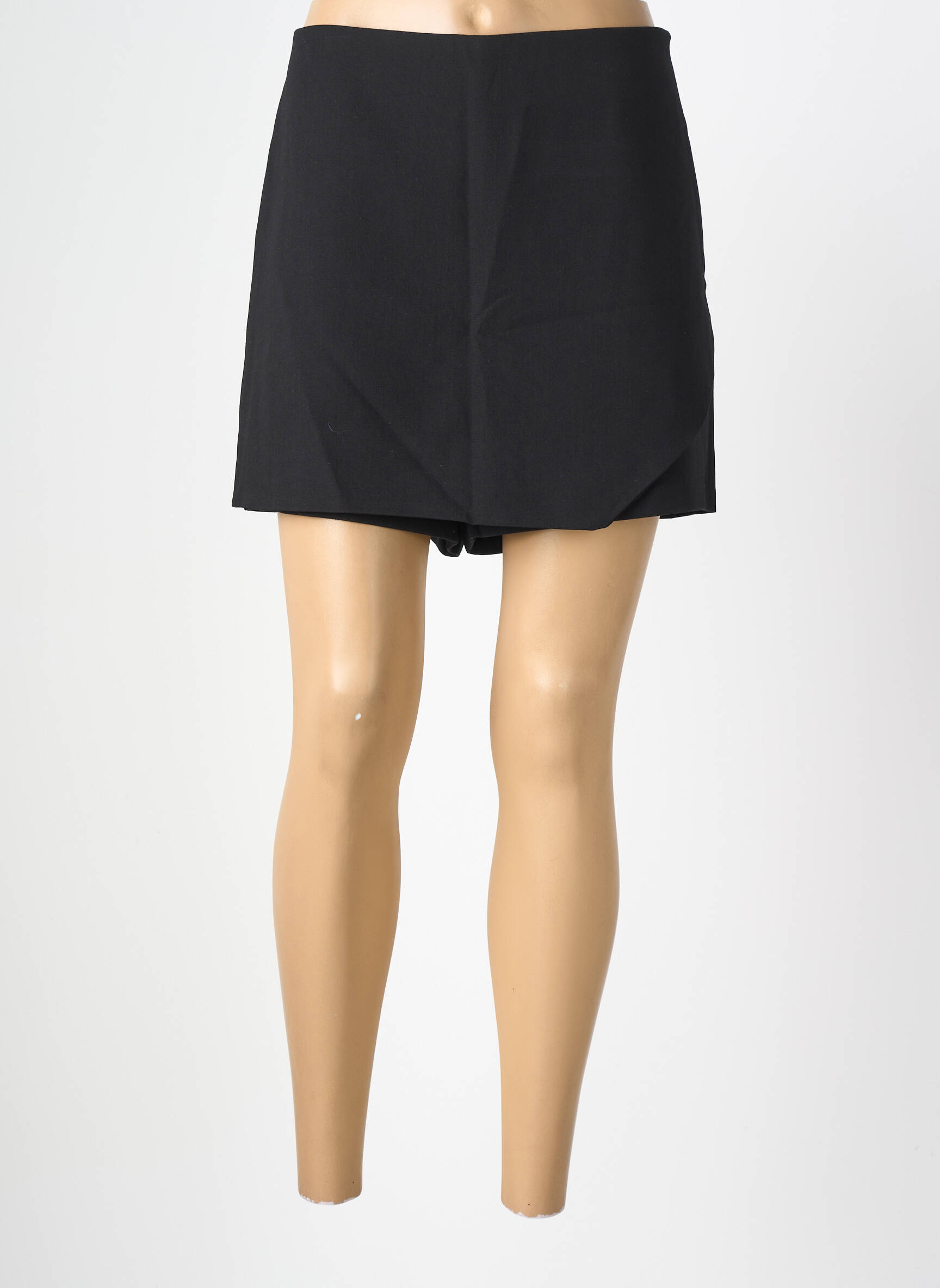 Jupe short coupe droite noir TIFFOSI femme