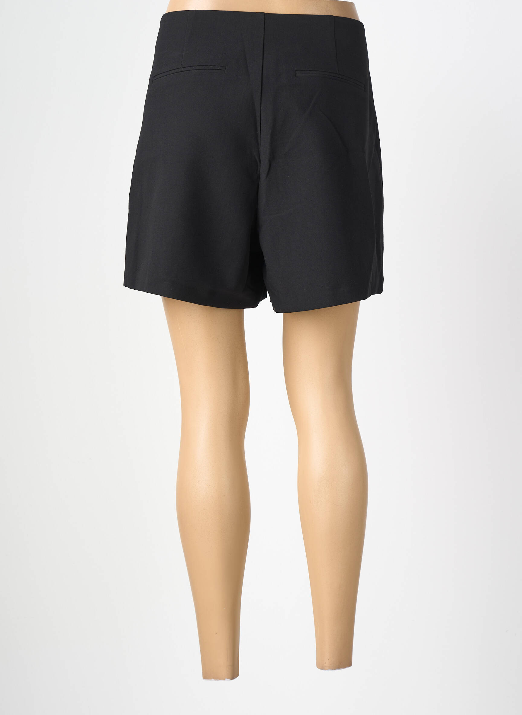 Jupe short coupe droite noir TIFFOSI femme