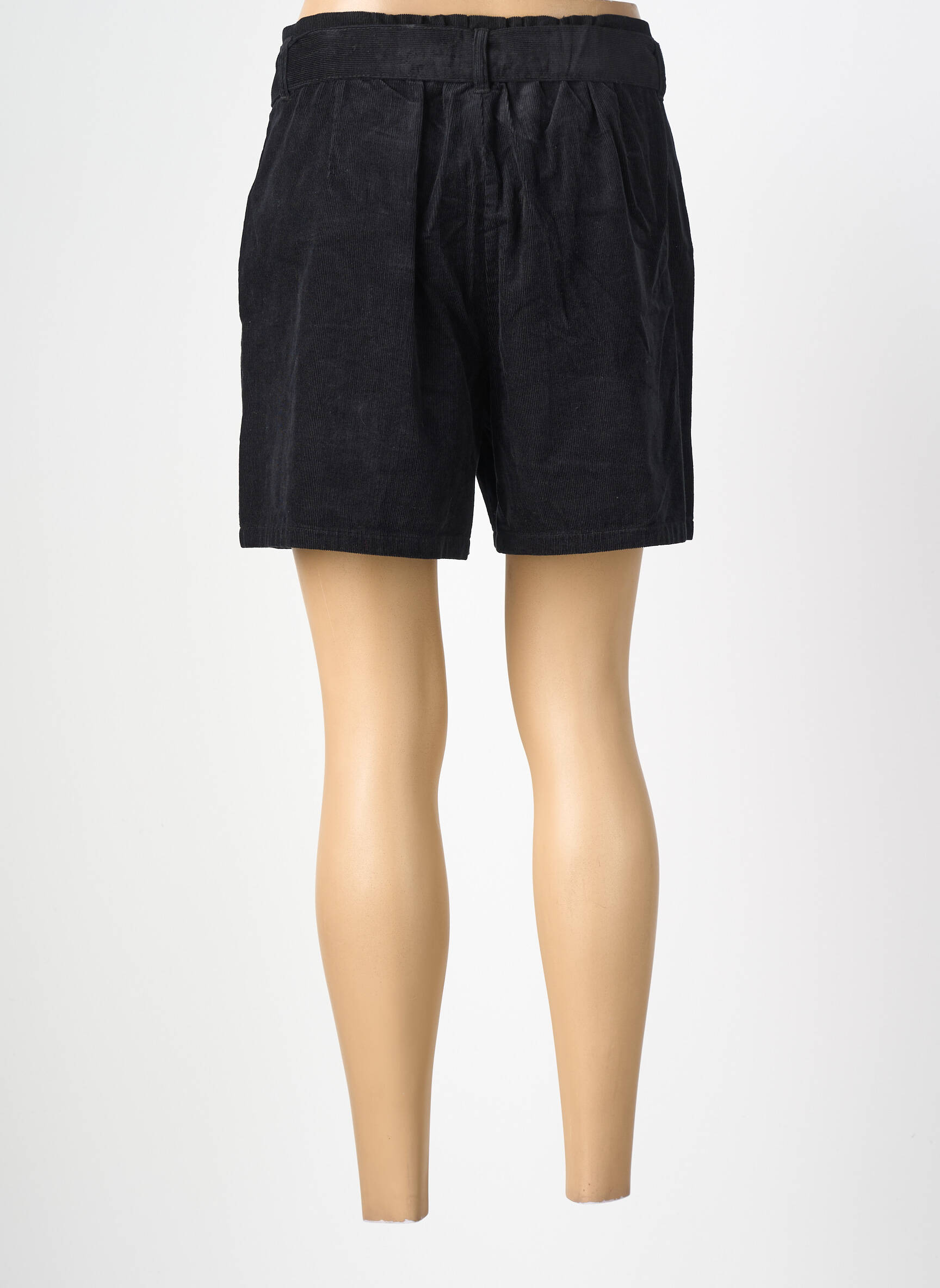 Short fermeture zippée sous rabat avec crochet taille normale noir ONLY femme