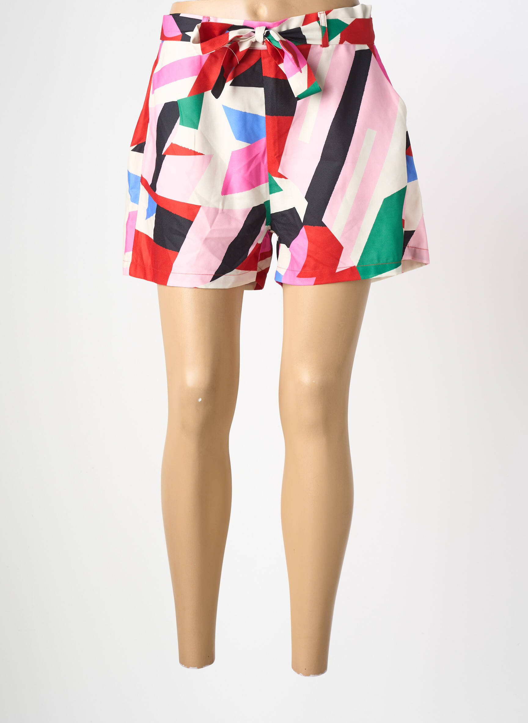 Short taille à pinces taille normale rose LILI SIDONIO femme