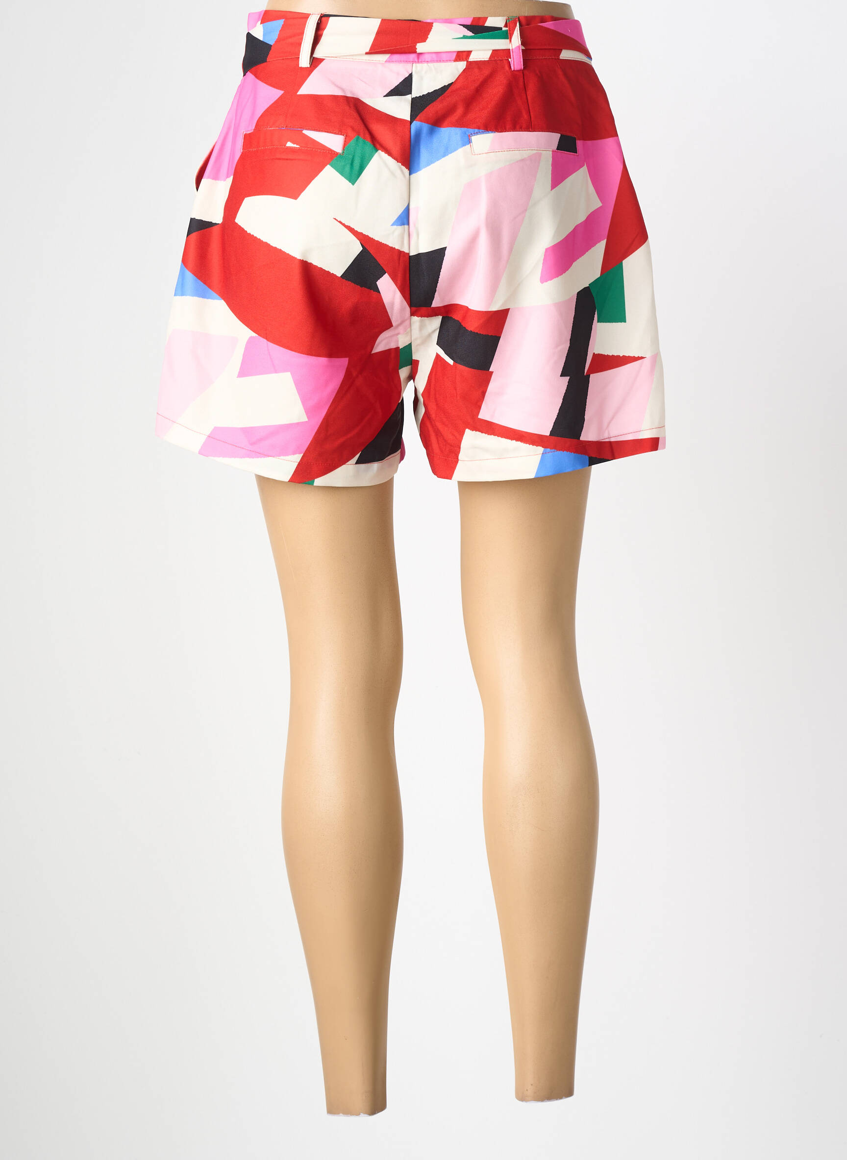 Short taille à pinces taille normale rose LILI SIDONIO femme