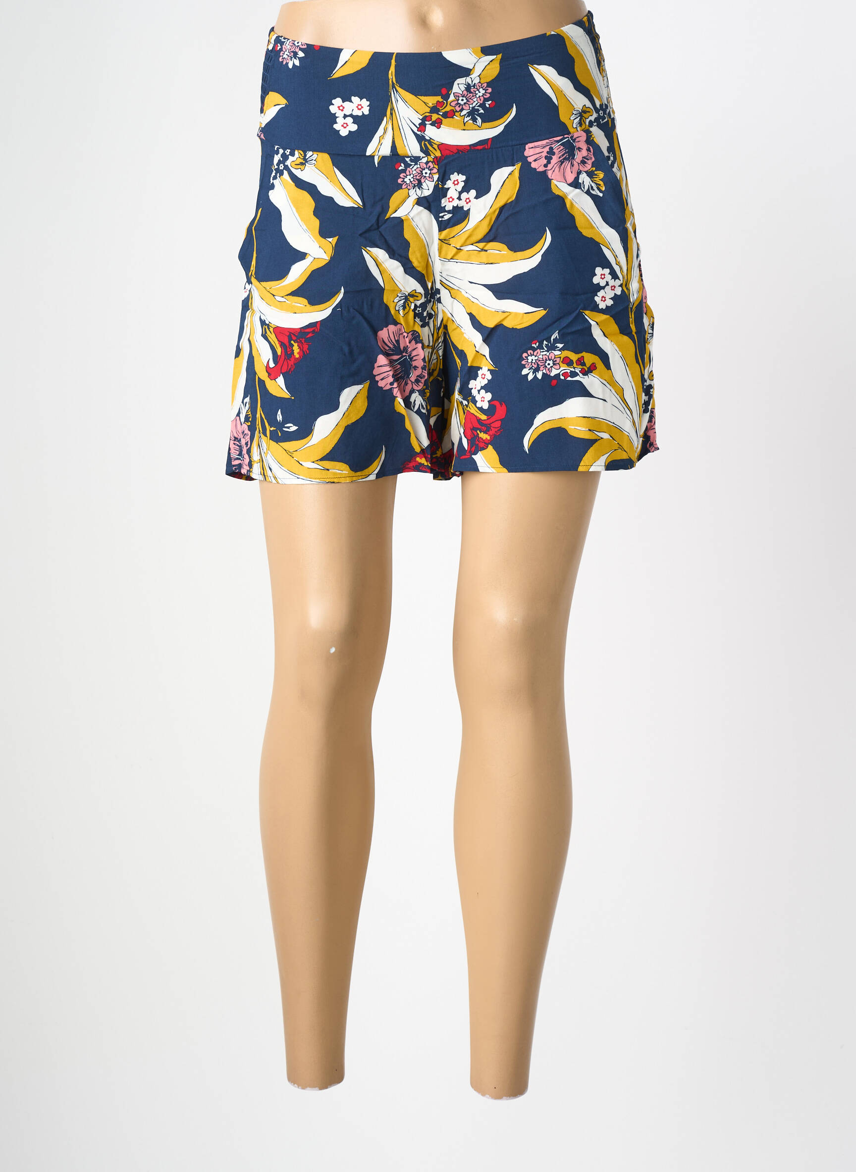 Short taille élastique taille haute bleu BLUTSGESCHWISTER femme