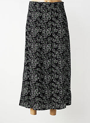 Jupe longue imprimé fantaisie noir ZILCH femme