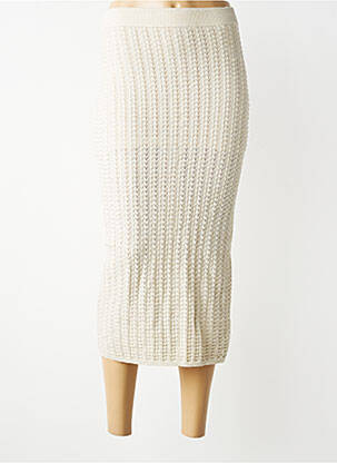 Jupe longue doublure beige TIFFOSI femme