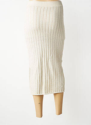 Jupe longue doublure beige TIFFOSI femme