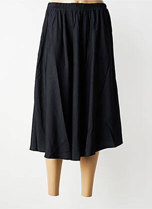 Jupe mi-longue taille normale noir ZHENZI femme