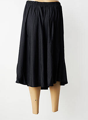 Jupe mi-longue taille normale noir ZHENZI femme