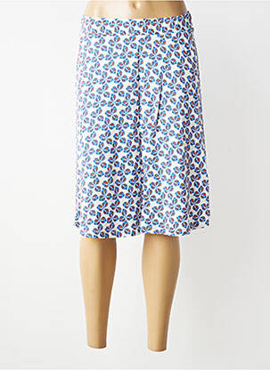 Jupe mi-longue taille normale bleu ZILCH femme