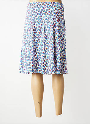 Jupe mi-longue taille normale bleu ZILCH femme