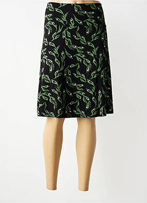 Jupe mi-longue stretch noir ZILCH femme