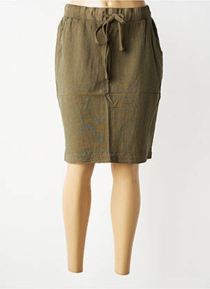 Jupe mi-longue taille normale vert KAFFE femme