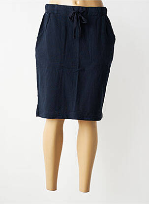 Jupe mi-longue taille normale bleu KAFFE femme