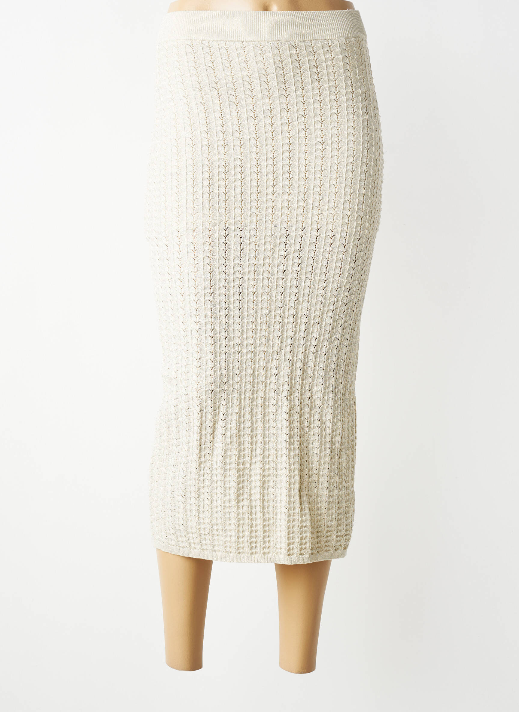 Jupe longue doublure beige TIFFOSI femme