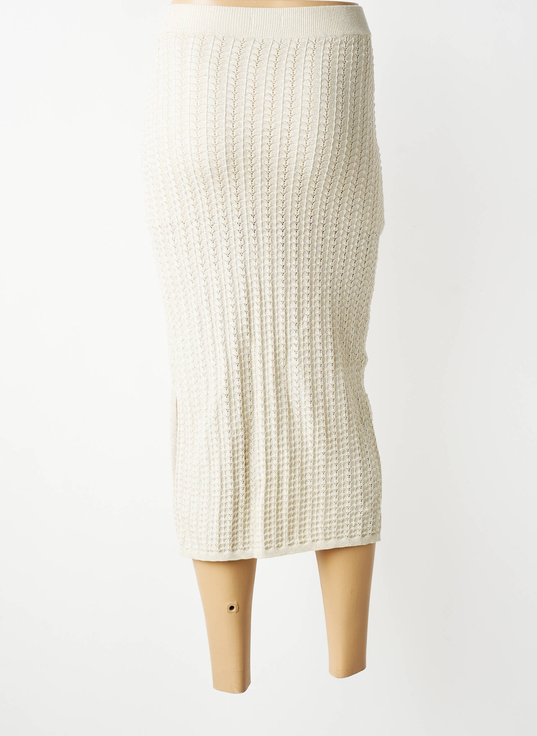 Jupe longue doublure beige TIFFOSI femme