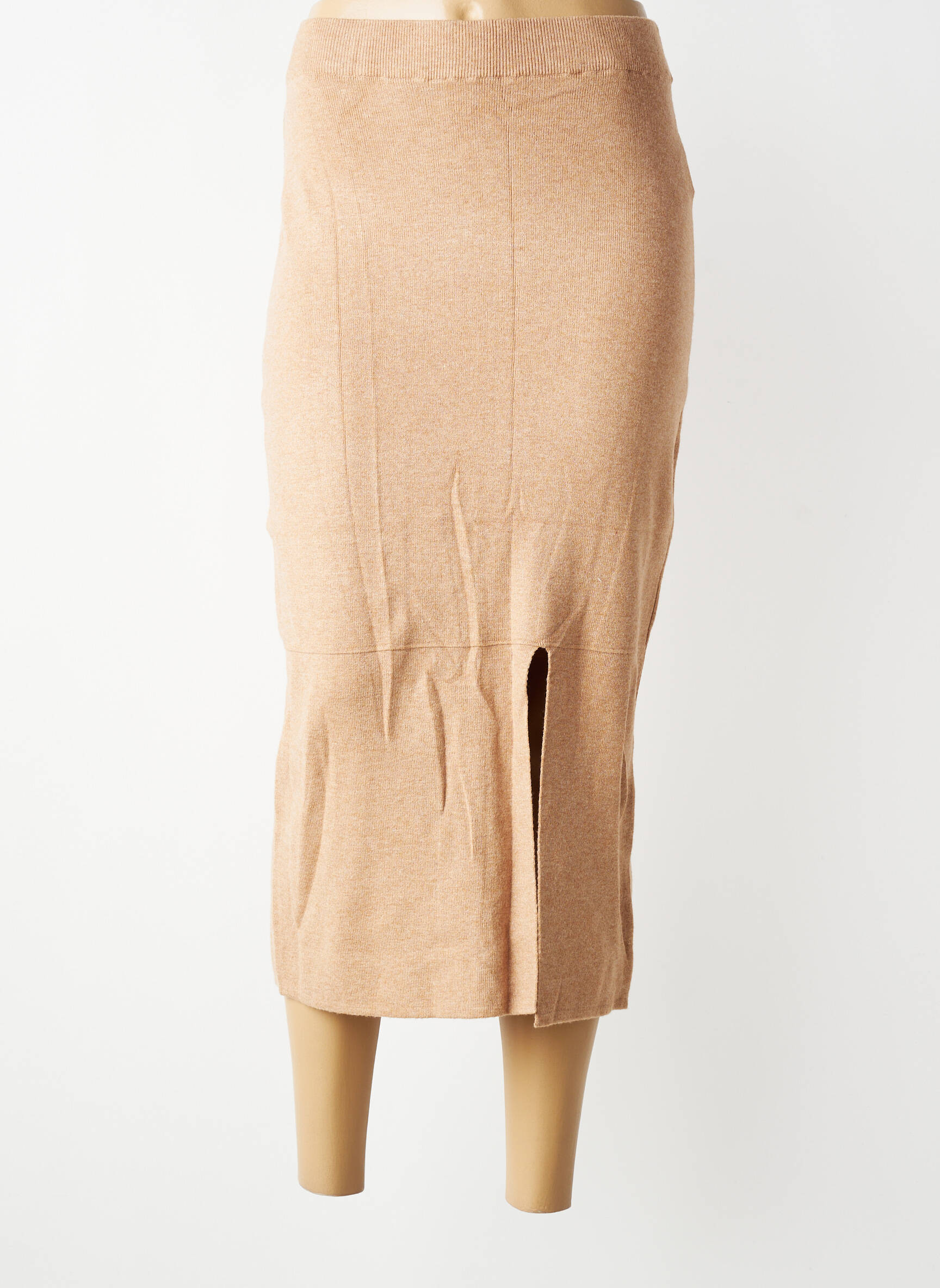 Jupe mi-longue stretch beige TIFFOSI femme