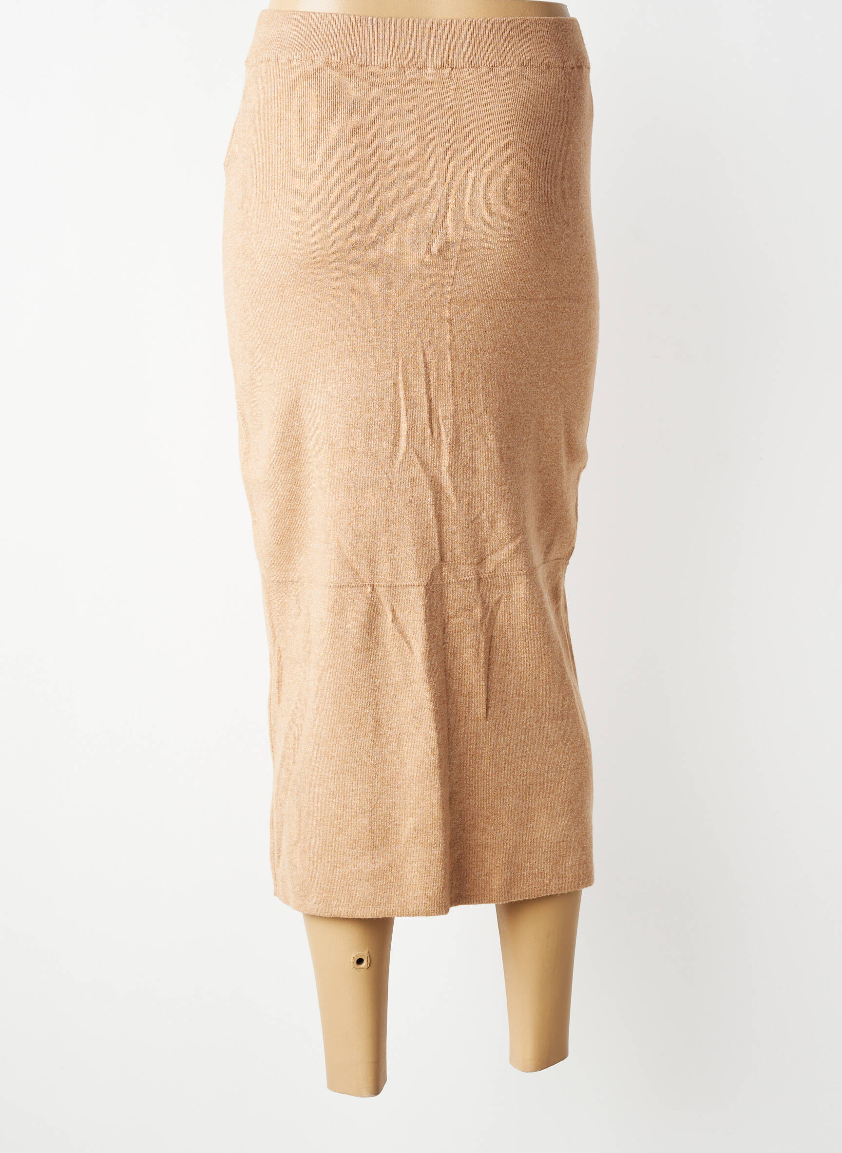 Jupe mi-longue stretch beige TIFFOSI femme