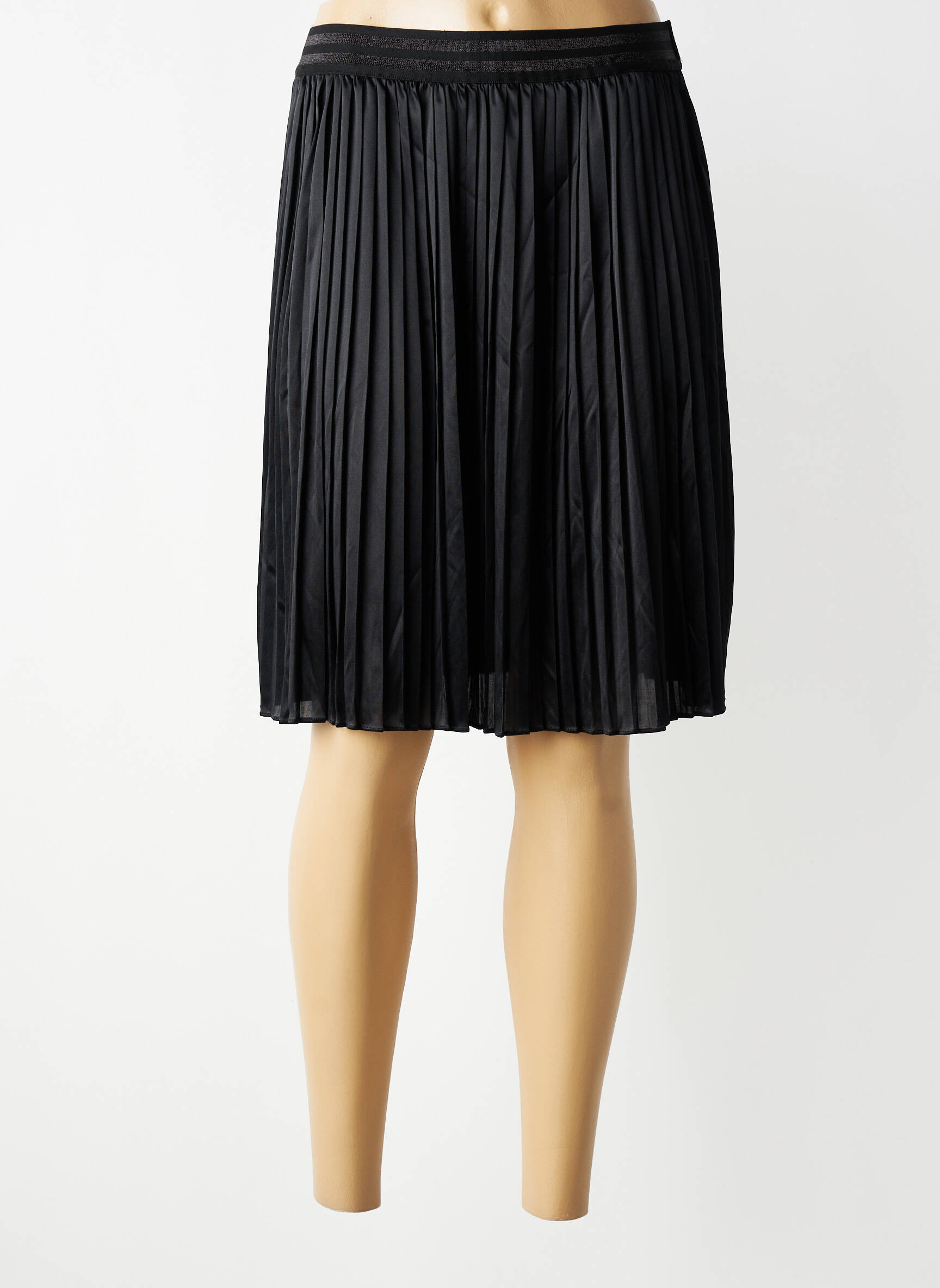 Jupe mi-longue taille normale noir LPB LES PETITES BOMBES  femme