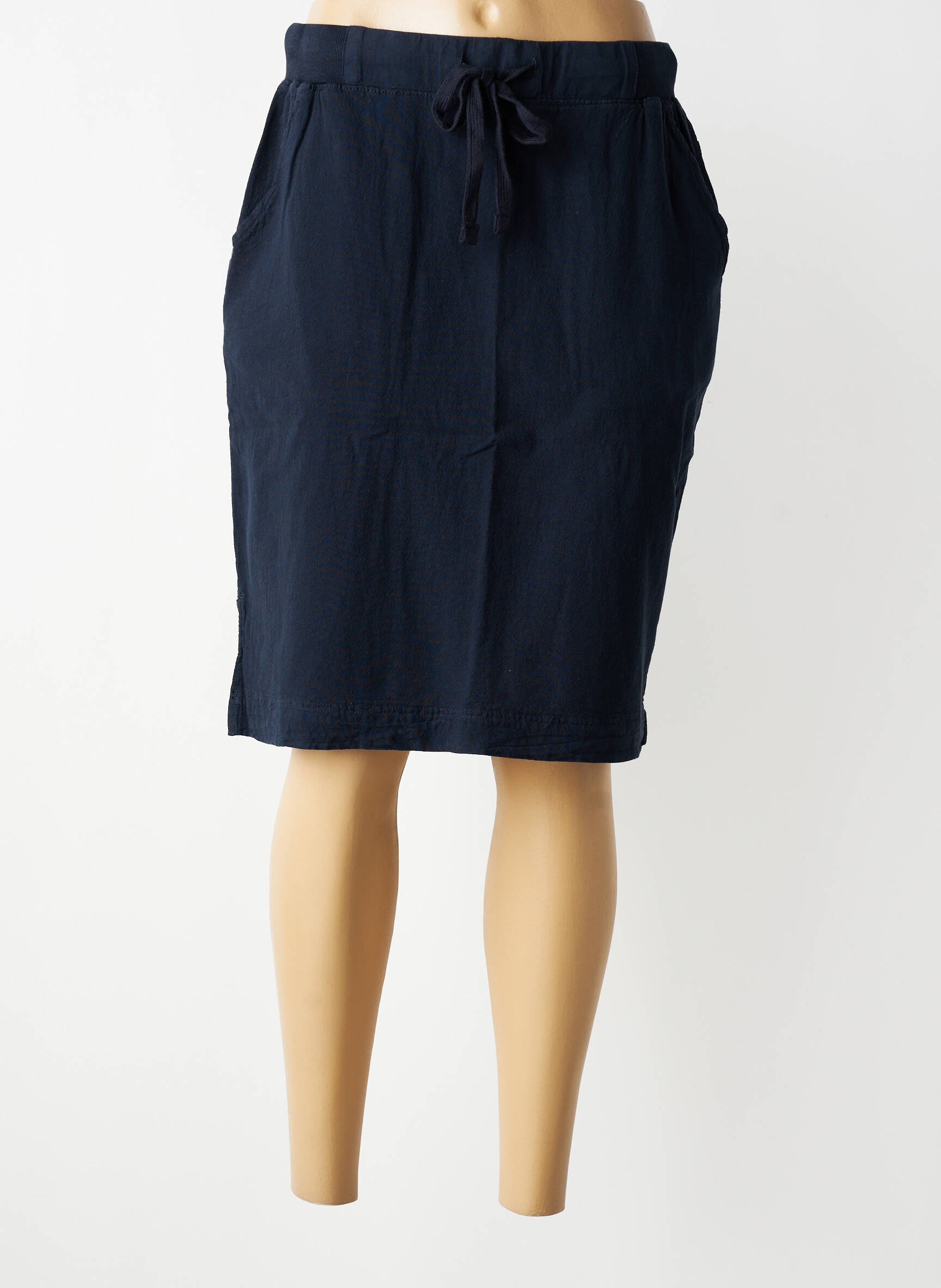Jupe mi-longue taille normale bleu KAFFE femme