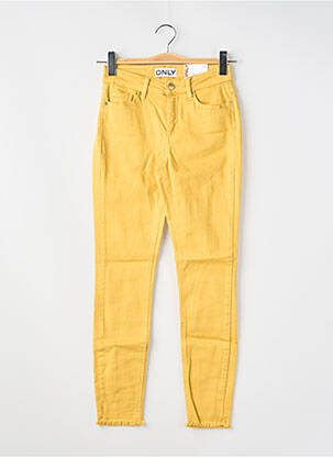 Jeans coupe slim stretch taille normale jaune ONLY femme